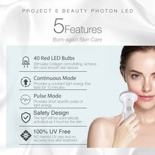 Load image into Gallery viewer, RED LED+ Anti-Aging Therapy | 630nm Red Light LED Light Therapy Collagen Boost Skin Care Firming Lifting Skin Tightening Smooth Wrinkles Fine Line Removal Light Control Sensor Facial Beauty Device