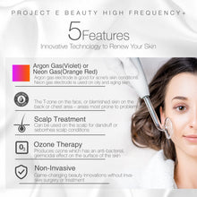Load image into Gallery viewer, D'arsonval High Frequency Wand Neon | Neon Gas Orange Red Skin Care Tightening Acne Spot Wrinkles Fine Lines Removal Remover Face Lifting Puffy Eyes Beauty Therapy Facial Treatment Portable Device
