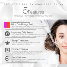 Load image into Gallery viewer, D'arsonval High Frequency Wand Argon | Argon Gas Purple Violet Skin Care Acne Spot Pimple Removal Remover Skin Face Tightening Lifting Puffy Eyes Beauty Therapy Facial Treatment Portable Device