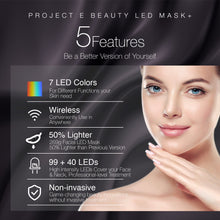 Load image into Gallery viewer, Photon Skin Rejuvenation Face & Neck Mask | Wireless LED Photon Red Blue Green Therapy 7 Color Light Treatment Anti Aging Acne Spot Removal Wrinkles Whitening Facial Beauty Daily Spa Skin Care Mask