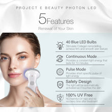 Load image into Gallery viewer, Blue LED+ Acne Light Therapy | 415nm Blue Photon LED Therapy Acne Spot Scars Removal Reduce Inflammation Reduce Inflammation Improving Sensitive Skin Calming Anti Bacteria Treatment Facial Device