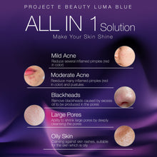 Load image into Gallery viewer, Luma Blue | Acne Light Therapy Cleansing Brush 415nm Blue Photon LED 360° Rotation Reduce Inflammation Smooth Improving Sensitive Skin Calming Anti Bacteria Treatment Facial Device