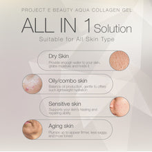 Load image into Gallery viewer, Project E Beauty Aqua Collagen Gel | Natural Organic Skin Care Vitamin C Facial Eye Anti Aging Fine Lines Wrinkles Lifting Tightening Plumping Firming Serum Lotion Ion Gel Treatment 50ml 1.7oz