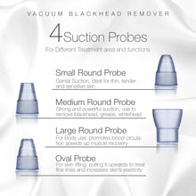 Load image into Gallery viewer, Vacuum+ Blackhead Removal Therapy | Ultrastrong Suction Facial Acne Whitehead Pimple Pore Nose Skin Peeling Shrink Pores Skin Tightening Extractor Cleanser Device USB Rechargeable 5 Treatment Heads