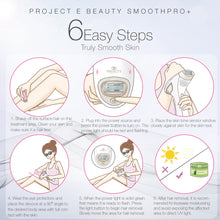 Load image into Gallery viewer, Project E Beauty SmoothPro+ IPL Hair Removal Device | FDA Cleared Laser Hair Removal for Women and Men 300,000 Flashes Permanent Painless Facial & Body Professional Hair Removal Treatment Home Use