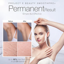 Load image into Gallery viewer, Project E Beauty SmoothPro+ IPL Hair Removal Device | FDA Cleared Laser Hair Removal for Women and Men 300,000 Flashes Permanent Painless Facial & Body Professional Hair Removal Treatment Home Use