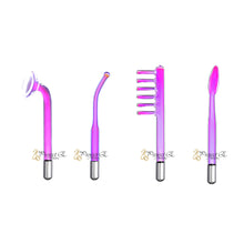 Load image into Gallery viewer, 11mm High Frequency Device Argon Gas Violet Hook Mushroom Spoon Comb Electrode Set Beauty Parts