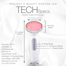 Load image into Gallery viewer, RED LED+ Anti-Aging Therapy | 630nm Red Light LED Light Therapy Collagen Boost Skin Care Firming Lifting Skin Tightening Smooth Wrinkles Fine Line Removal Light Control Sensor Facial Beauty Device
