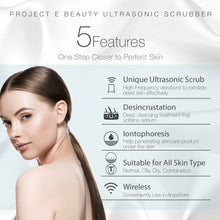 Load image into Gallery viewer, Wireless Ultrasonic Skin Care Scrubber | Exfoliation Spatula Lifting Deep Cleansing Blackhead Dead Skin Wrinkle Remover Pore Cleanser Peeling Anti Aging Skin Rejuvenation Spa Facial Beauty Device
