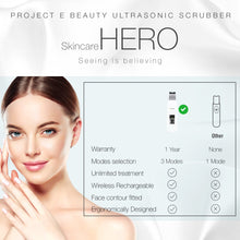 Load image into Gallery viewer, Wireless Ultrasonic Skin Care Scrubber | Exfoliation Spatula Lifting Deep Cleansing Blackhead Dead Skin Wrinkle Remover Pore Cleanser Peeling Anti Aging Skin Rejuvenation Spa Facial Beauty Device
