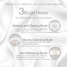 Load image into Gallery viewer, Electric Facial Cleanser Set | 360° Rotating Deep Cleansing Brush Battery Powered Portable Face Cleanser Travel Cleansing Brush Set with 3 Peeling Exfoliating Brush Heads For Men &amp; Women Use
