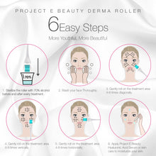 Load image into Gallery viewer, Derma Roller | 540 Titanium Micro Needle Facial Roller Microneedle Beauty Cosmetic Needling for Skin Care Face .25mm 0.25mm Dermaroller Kit Microneedling for Scars Wrinkles Fine lines Anti aging Home Use Men Women

