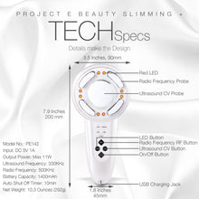 Load image into Gallery viewer, LED+ Radio Frequency Ultrasonic Slimming Therapy | Wireless RF Red LED Photon Cavitation Ultrasound Collagen Boosting Smooth Skin Firming Tightening Cellulite Fat Removal Body Shaping Slimming Device
